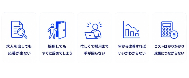 採用のお悩み5つ